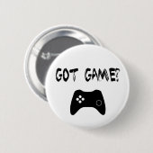 Got Spiel? Funny Gamer Button (Vorne & Hinten)