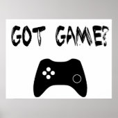 Got Spiel? Funny Gamer Poster (Vorne)