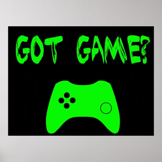 Got Spiel? Funny Gamer Poster (Vorne)
