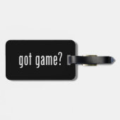 got Spiel? Gepäckanhänger (Rückseite horizontal)