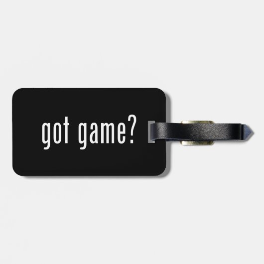 got Spiel? Gepäckanhänger (Rückseite horizontal)