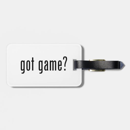 got Spiel? Gepäckanhänger (Rückseite horizontal)