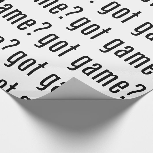 got Spiel? Geschenkpapier (Ecke)