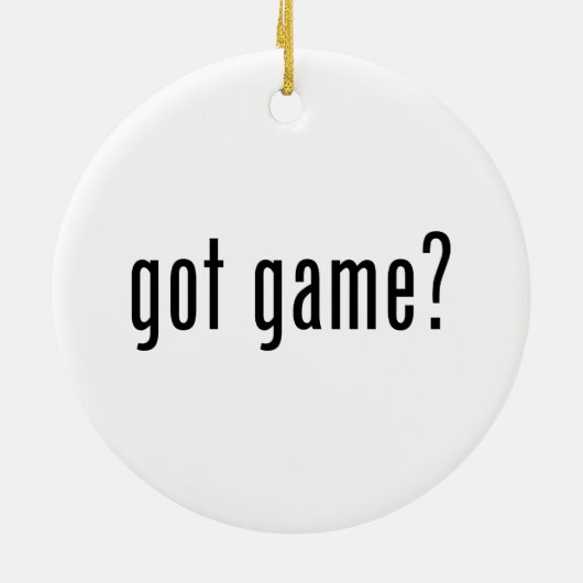 got Spiel? Keramikornament (Hinten)