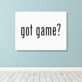 got Spiel? Leinwanddruck (Insitu (Holzboden))