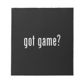 got Spiel? Notizblock (Vorderseite)