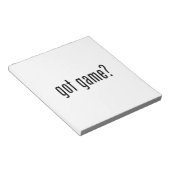 got Spiel? Notizblock (angewinkelt)