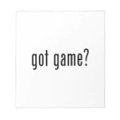 got Spiel? Notizblock (Vorderseite)