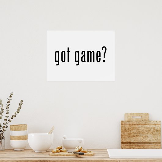 got Spiel? Poster (Küche)