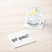 got Spiel? Rechteckiger Pappuntersetzer (Vor Ort)