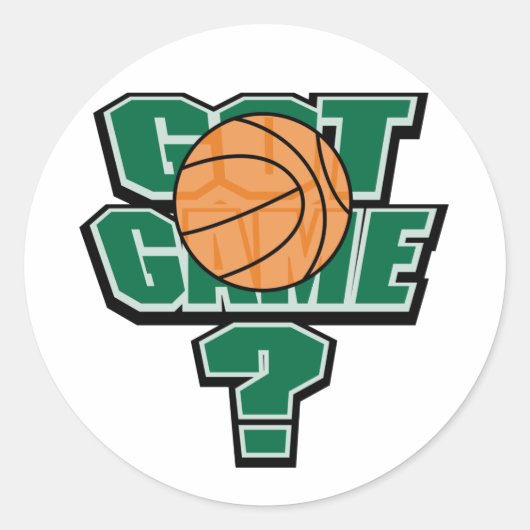Got Spiel? Runder Aufkleber (Vorderseite)