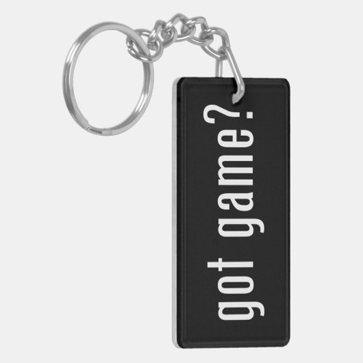 got Spiel? Schlüsselanhänger (Vorderseite links)