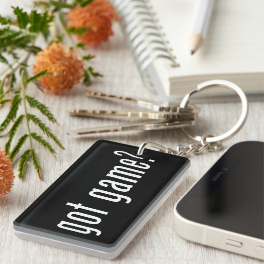 got Spiel? Schlüsselanhänger (Vorderseite rechts)