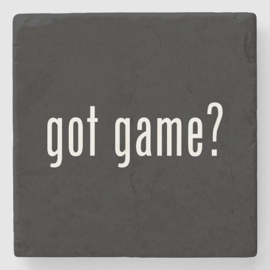 got Spiel? Steinuntersetzer (Vorderseite)