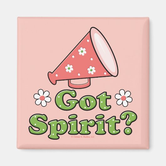 Got Spirit? Cheerleader Magnet (Vorne)