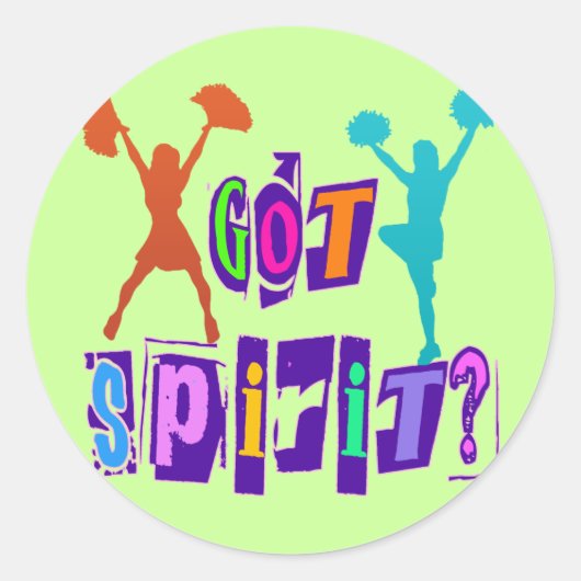 GOT SPIRIT? RUNDER AUFKLEBER (Vorderseite)