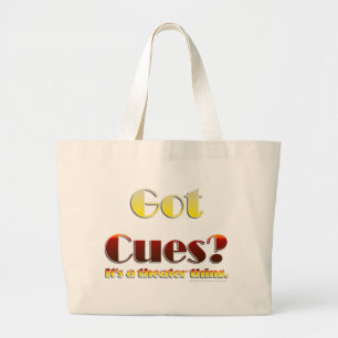 Got Stichwörter? (Nur Text) Jumbo Stoffbeutel