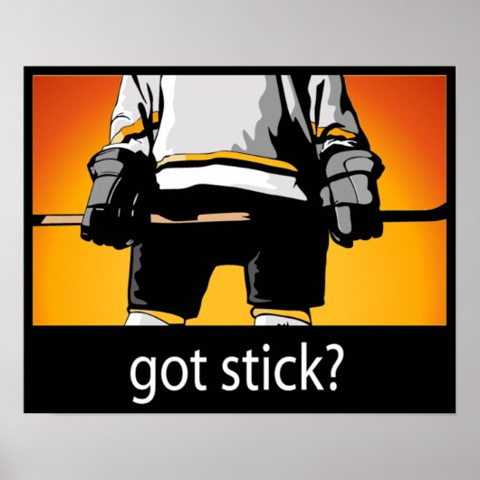 Got Stick? Hockeyposter Poster (Vorne)