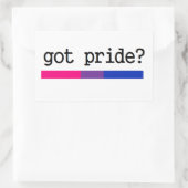 Got Stolz? Bi-Prix-Aufkleber für Bisexual Rechteckiger Aufkleber (Tasche)
