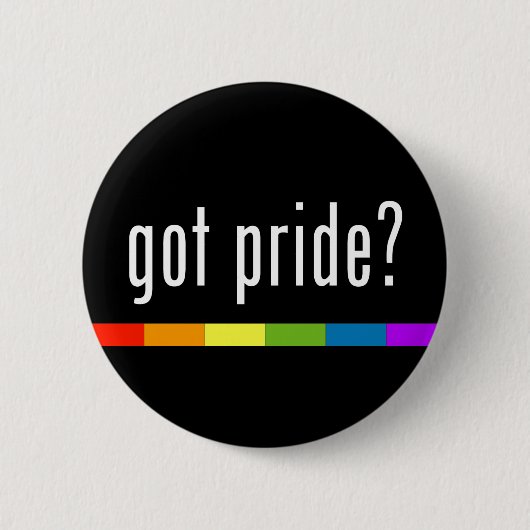 Got Stolz: Gay Pride Button (Vorderseite)