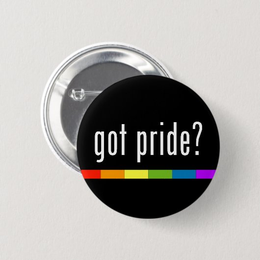 Got Stolz: Gay Pride Button (Vorne & Hinten)