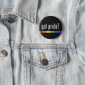 Got Stolz: Gay Pride Button (Beispiel)