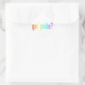 got Stolz? Runder Aufkleber (Tasche)
