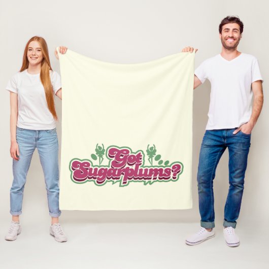 Got Sugarplums Holiday Candy Lover Fleecedecke (Beispiel)