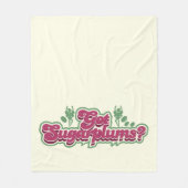 Got Sugarplums Holiday Candy Lover Fleecedecke (Vorderseite)
