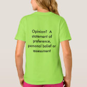 Got Tatsachen? Spaßdefinitionen T-Shirt (Rückseite)