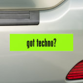 got techno? autoaufkleber (Auf Auto)