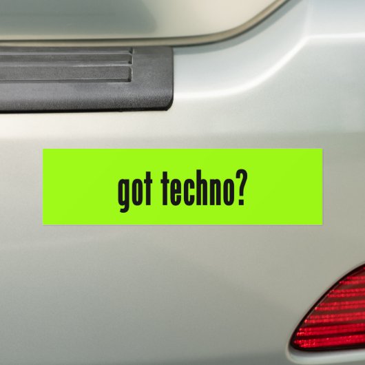 got techno? autoaufkleber (Auf Auto)