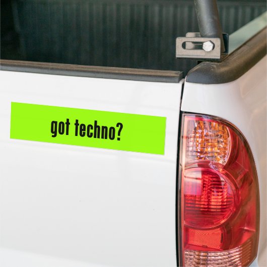 got techno? autoaufkleber (Auf Lkw)