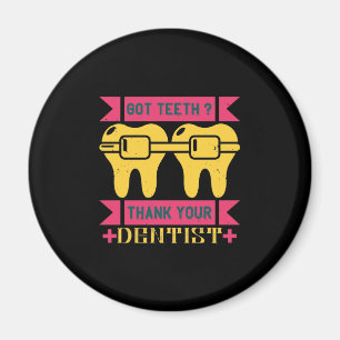 Got Teeth Vielen Dank Magnet