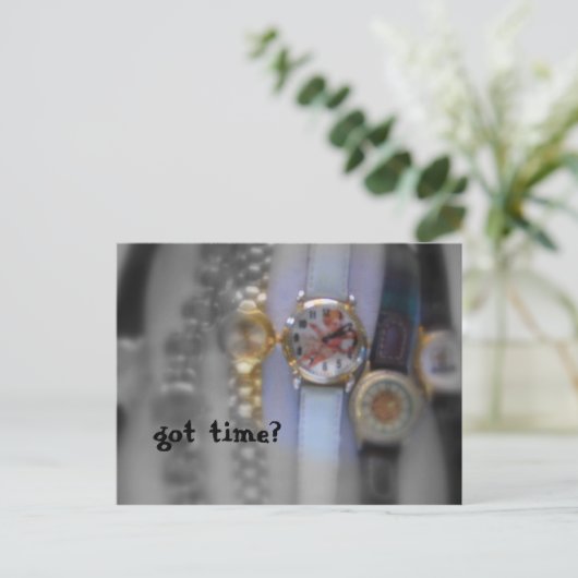 Got Time Postcard Postkarte (Stehend Vorderseite)