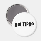 got TIPS? Magnet (Vorderseite/Rückseite)