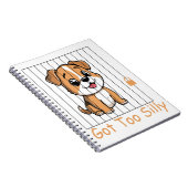 Got Too Silly Funny Dog Pun Humor  Notizblock (Rechte Seite)