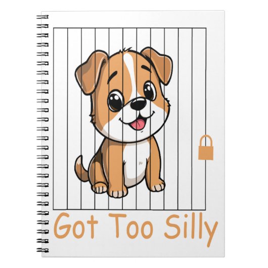 Got Too Silly Funny Dog Pun Humor  Notizblock (Vorderseite)