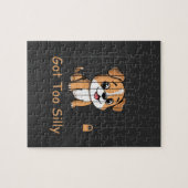 Got Too Silly Funny Dog Pun Humor Puzzle (Horizontal)