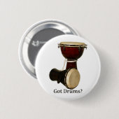 Got Trommel-Knopf Button (Vorne & Hinten)
