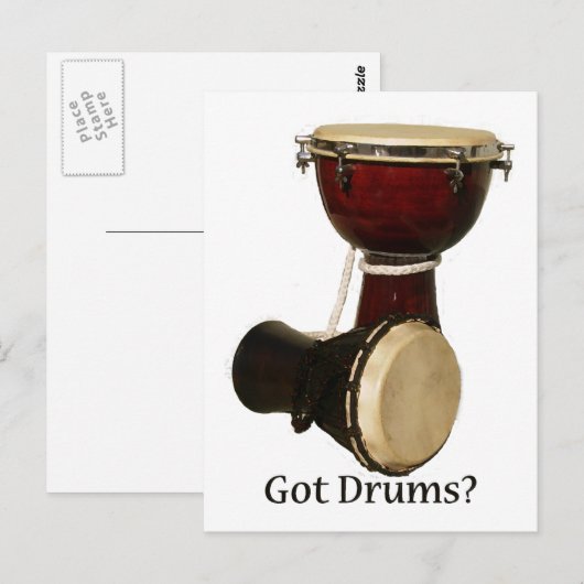 Got-Trommkarten Postkarte (Vorne/Hinten)