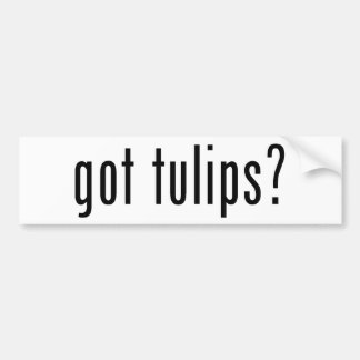got Tulpen? Autoaufkleber