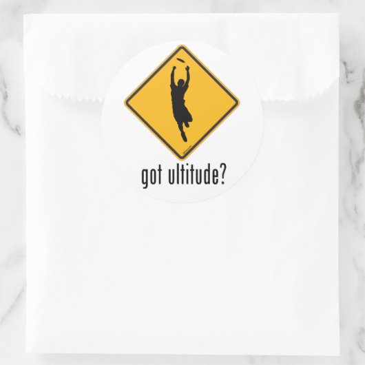 Got Ultitude? Runder Aufkleber (Tasche)