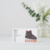 Got, um die Schuhe zu sein Visitenkarte (Stehend Vorderseite)