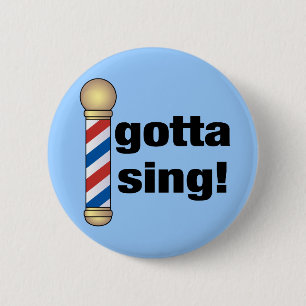 Got, um Friseursalon-Geschenk zu singen Button