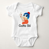 Got, um Ski zu fahren Baby-Strampler Baby Strampler (Vorderseite)
