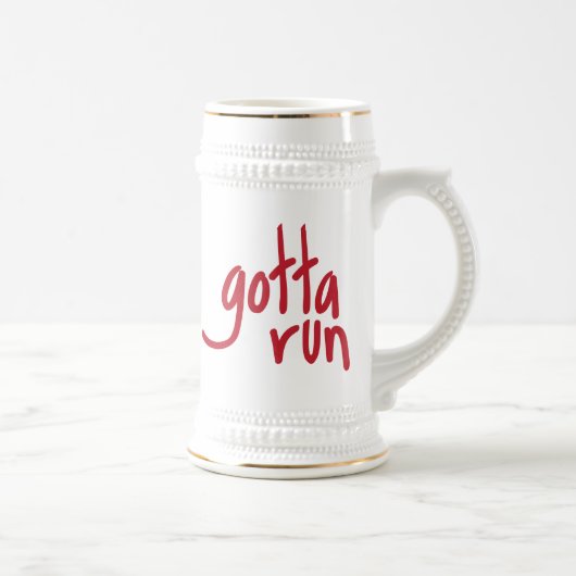 got, um Stein laufen zu lassen Bierglas (Rechts)