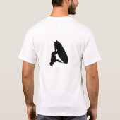 Got umdrehen T-Shirt mit Silhouette (Rückseite)