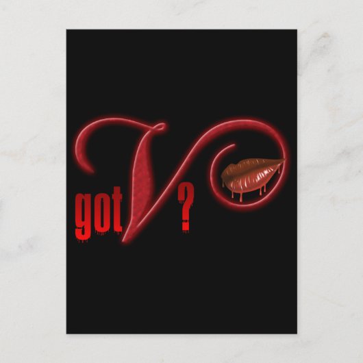Got V - Vampirblut Postkarte (Vorderseite)