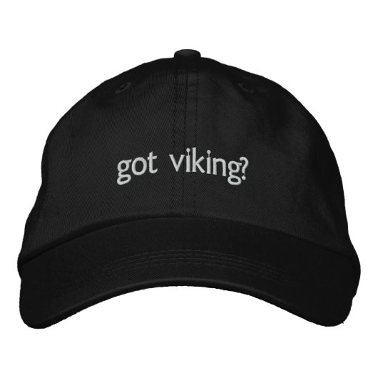 got viking? bestickte kappe (Vorderseite)